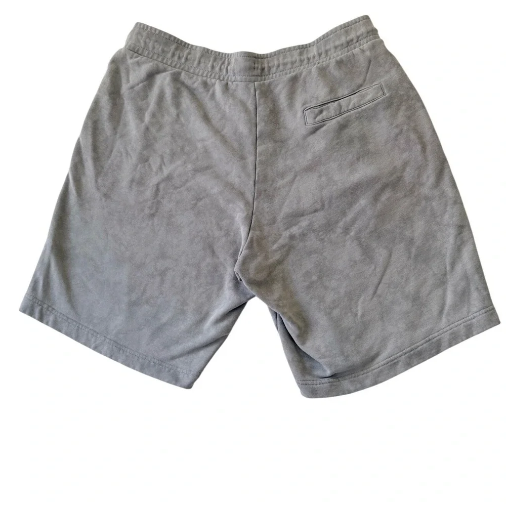 Air Jordan Mens XXL Grey Acid Wash Fleece Shorts Wings Logo Streetwear Vtg Rare‎